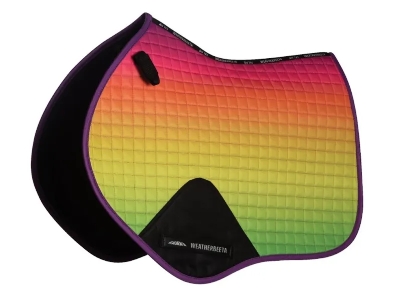 Weatherbeeta Ombre Jump Saddle Pad Rainbow